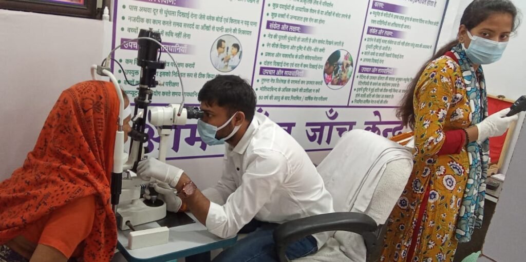 38 patients selected for operation in free cataract checkup camp